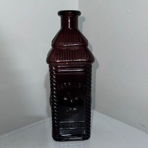 2  Vintage Rare Purple Bering Apple Bitters Wheaton NJ Glass Bottles